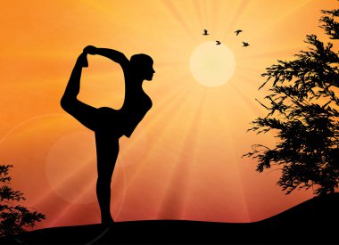 kadın açık pratik yoga