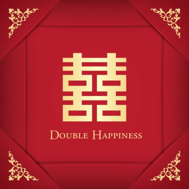 Çin shuang xi (çifte mutluluk) arka plan