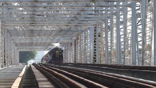 Bangkok, Tailandia - 12 de agosto: Tren especial de vapor — Vídeos de Stock