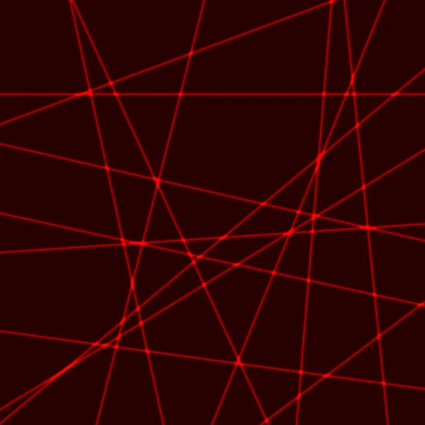 Berkas cahaya laser merah - Stok Vektor