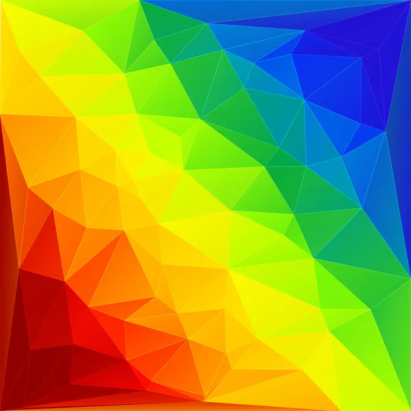 Rainbow triangles background — Stock Vector