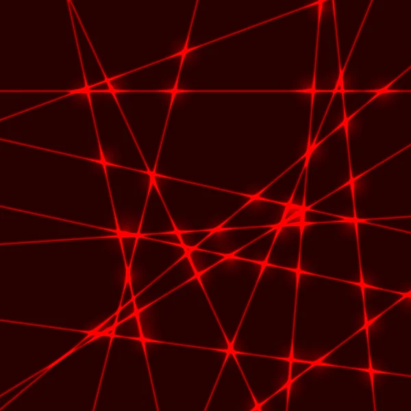 Faisceau lumineux laser rouge — Image vectorielle