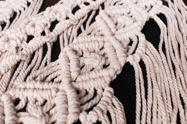 Onderdeel Van Het Decor Stijl Van Het Weven Van Macrame — Stockfoto