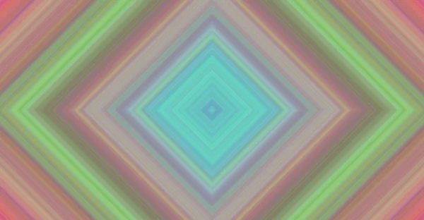 gradient abstract digital pattern in fractal rhombuses in blue, green and pink colors