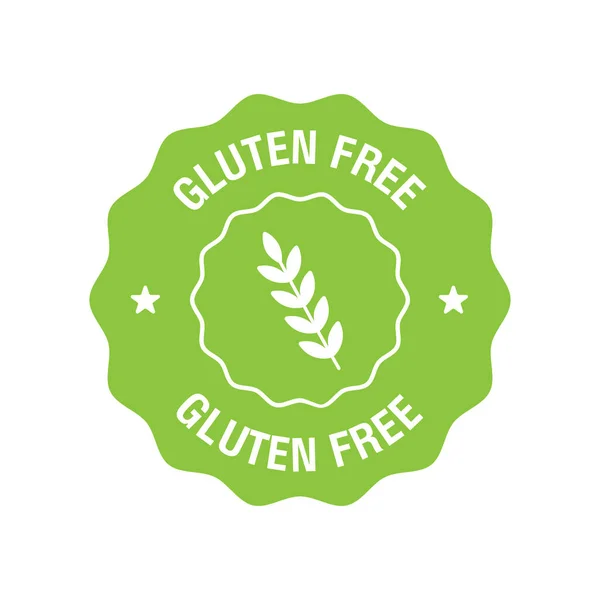 Gluten Free Label Vector Icon Gluten Free Food Icon Dietetic — Stock Vector