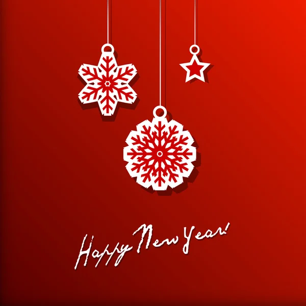 Bonne carte de nouvelle année — Image vectorielle