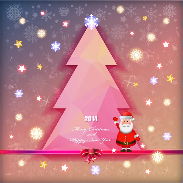 Happy New Year Card 2014 — стоковый вектор