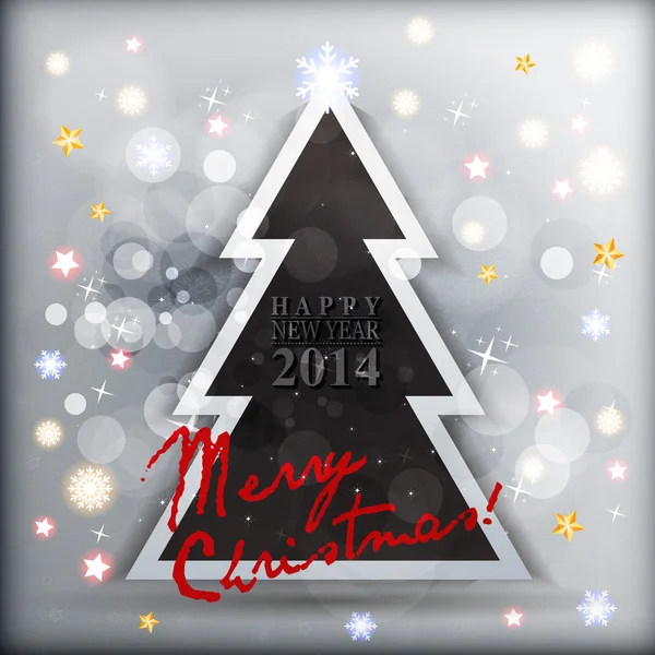 Happy New Year Card 2014 — стоковый вектор