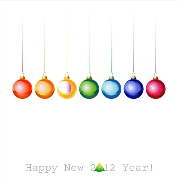 Happy New Year greeting card or background. — Stock Vector