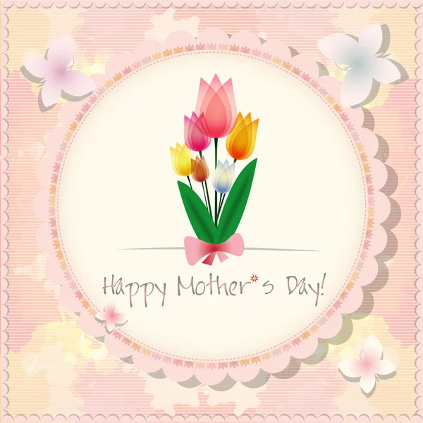 Happy Mother's Day background or card. — Stock Vector