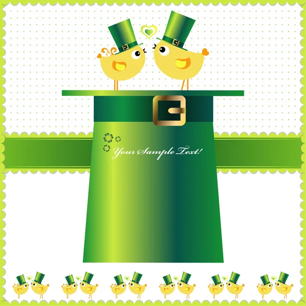 St. patrick 's day hintergrund oder karte. — Stockvektor