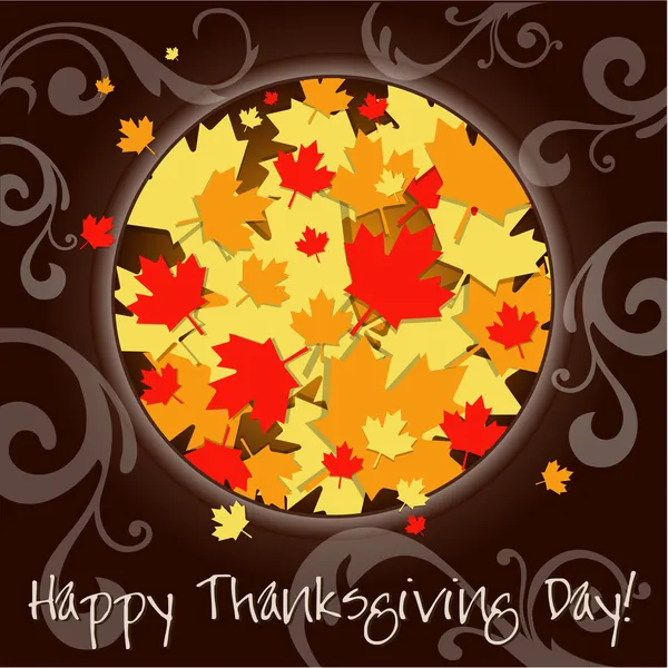 Happy Thanksgiving Day card — Stock Vector