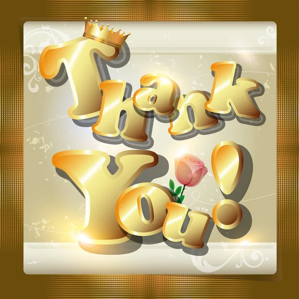 "Köszönöm "kártya vagy háttér. — Stock Vector