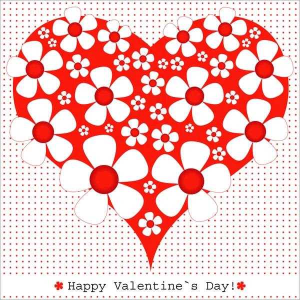 Coeur Valentines fond ou carte . — Image vectorielle