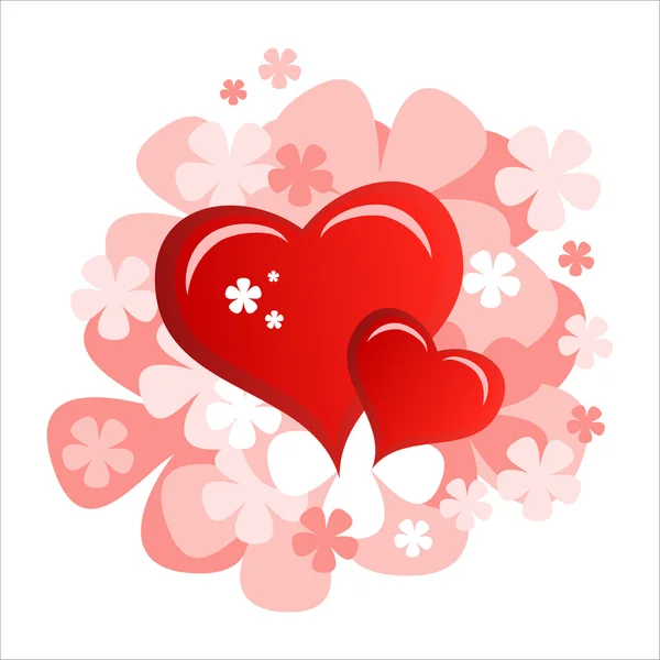 Cuore San Valentino sfondo o carta . — Vettoriale Stock