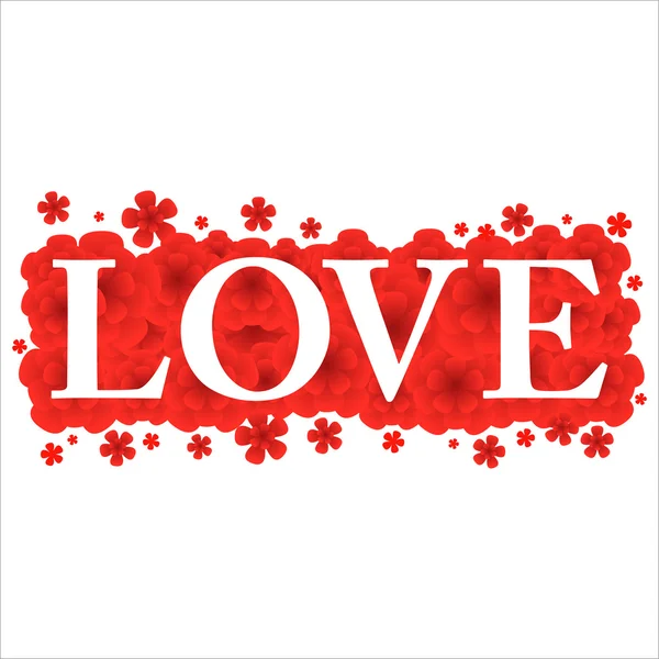 Kærlighed Valentinsdag baggrund eller kort . – Stock-vektor