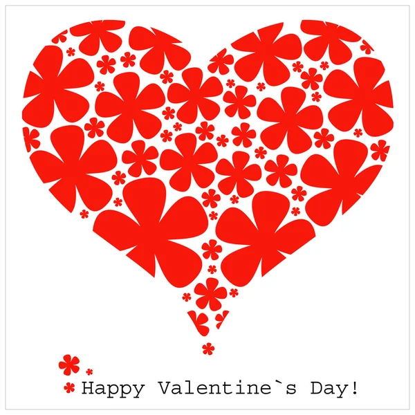 Coração Dia dos Namorados fundo ou cartão . — Vetor de Stock