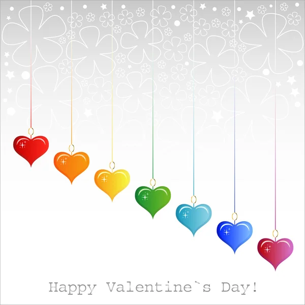 Heart Valentines Day background or card. — Stock Vector