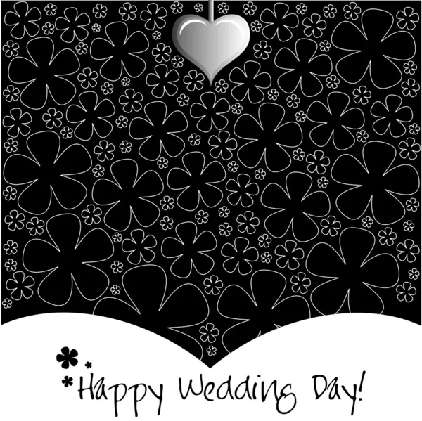 Wedding Day background or card. — Stock Vector