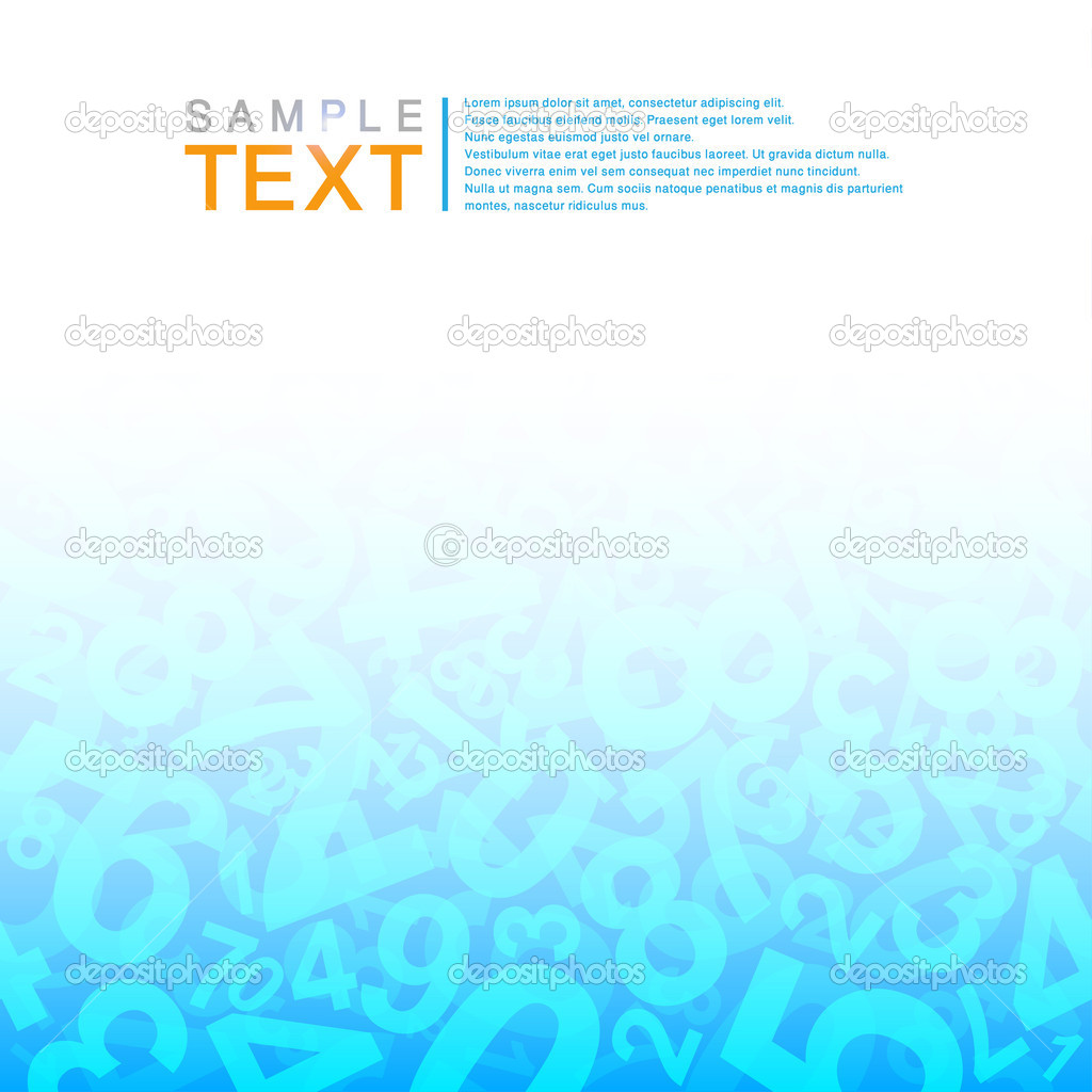 Seamless pattern with numbers.