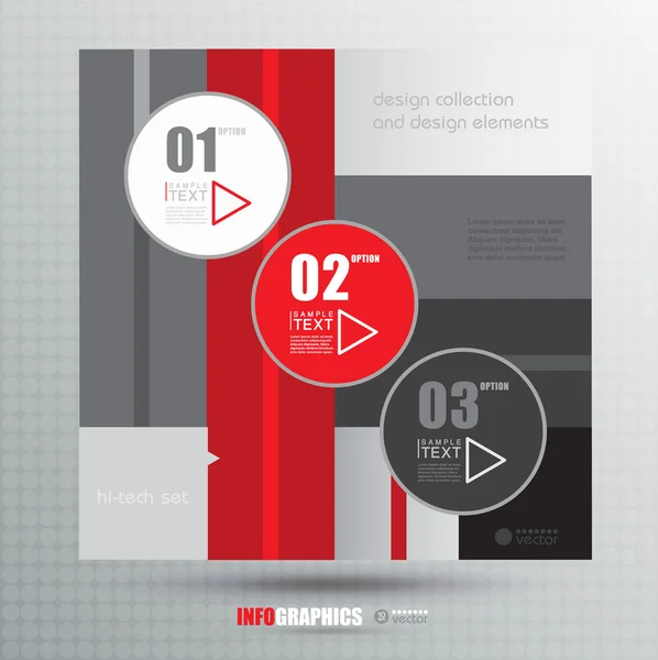 Modèle d'infographie pour la conception d'entreprise — Image vectorielle