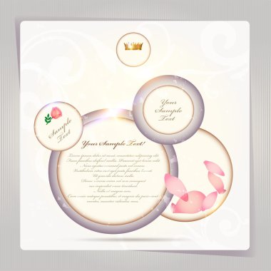 Vintage gül kabarcıklar