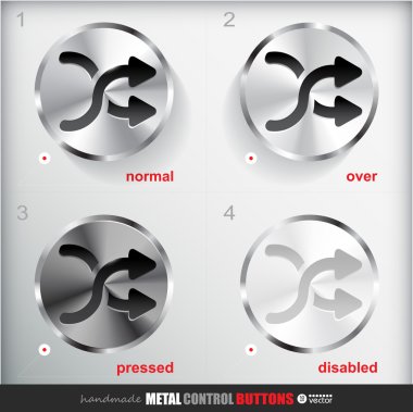 metal shuffle butonuna