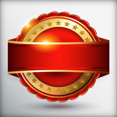 Kırmızı boş etiket.