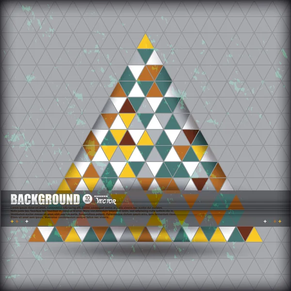 Background made of triangles — Stock Vector