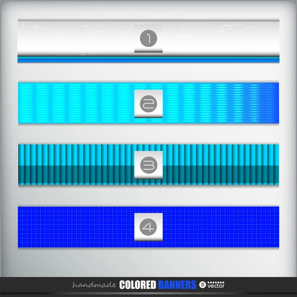 Conjunto de banners o barras — Vector de stock