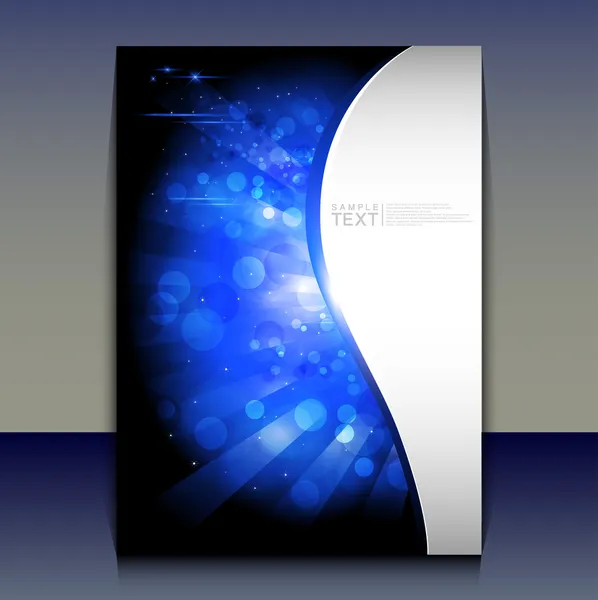 Volantino o brochure copertina di design — Vettoriale Stock