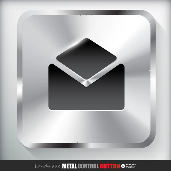 Metal Contact Button — Stock Vector