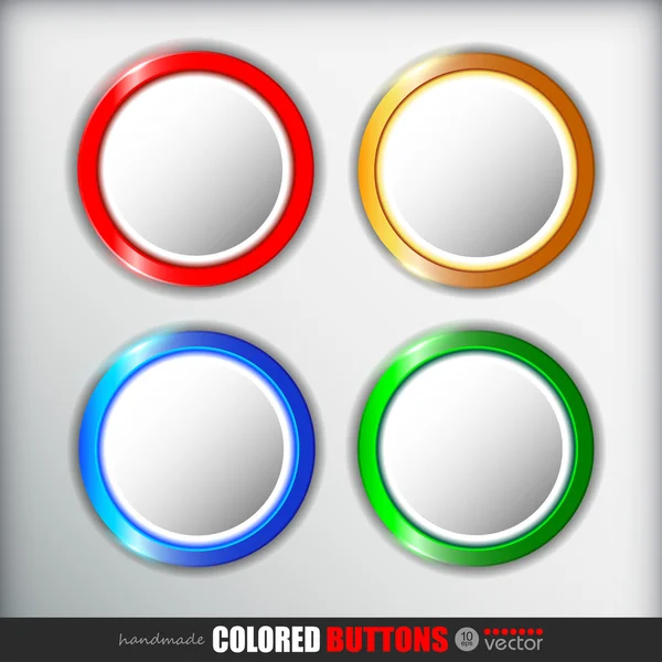 Boutons ronds — Image vectorielle