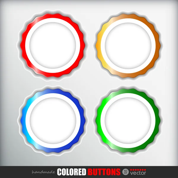 Round buttons — Stock Vector