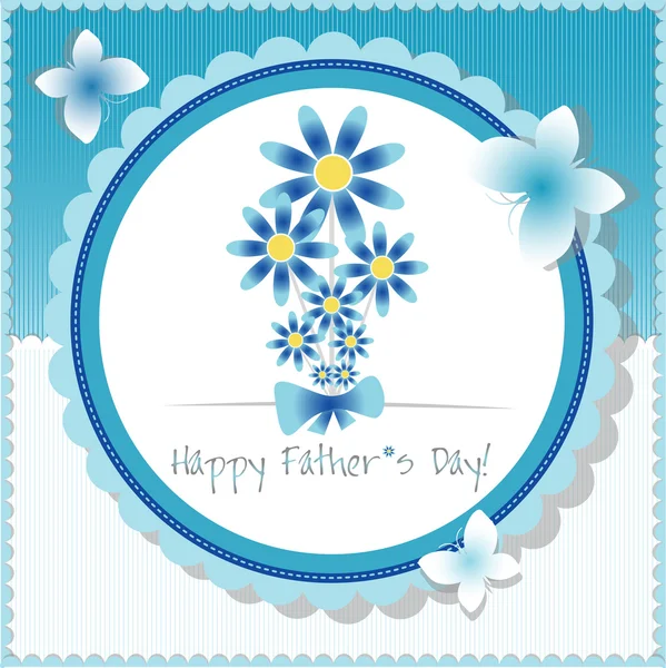 Tarjeta del Día del Padre Feliz . — Vector de stock