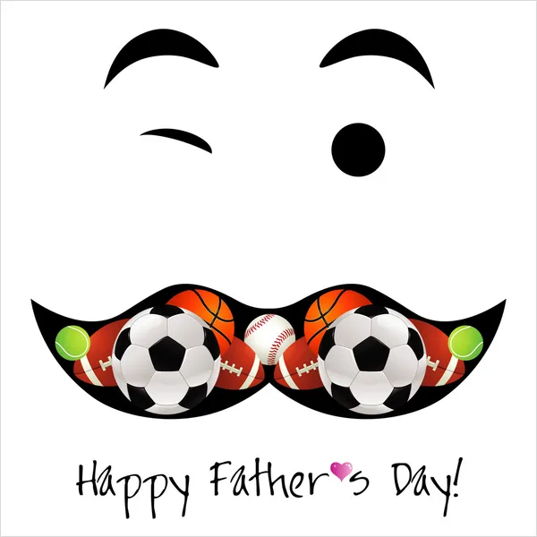 Tarjeta del Día del Padre Feliz . — Vector de stock