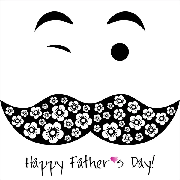 Tarjeta del Día del Padre Feliz . — Vector de stock