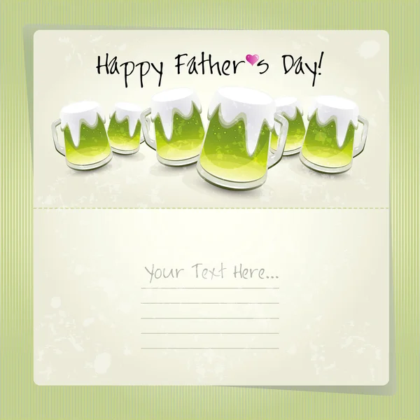 Šťastné přání dne otců. — Stockový vektor