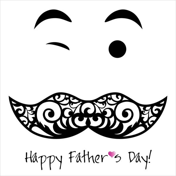 Tarjeta del Día del Padre Feliz . — Vector de stock