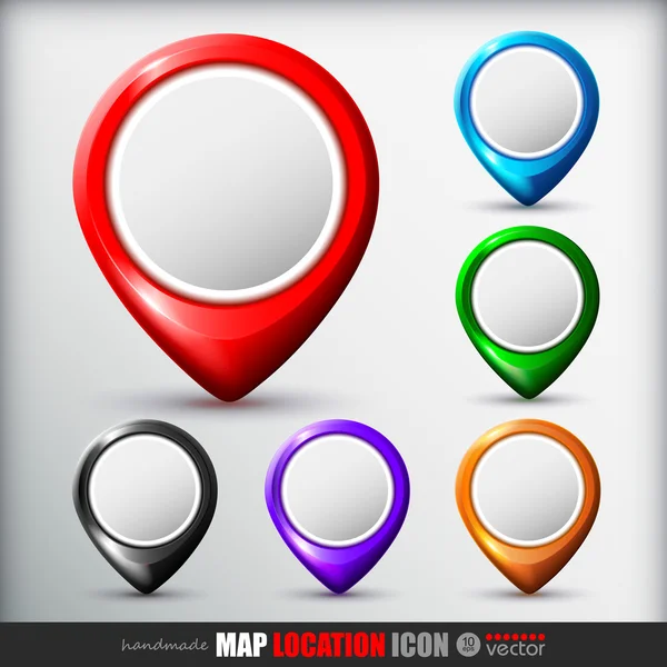 Locatie kaart icoon — Stockvector