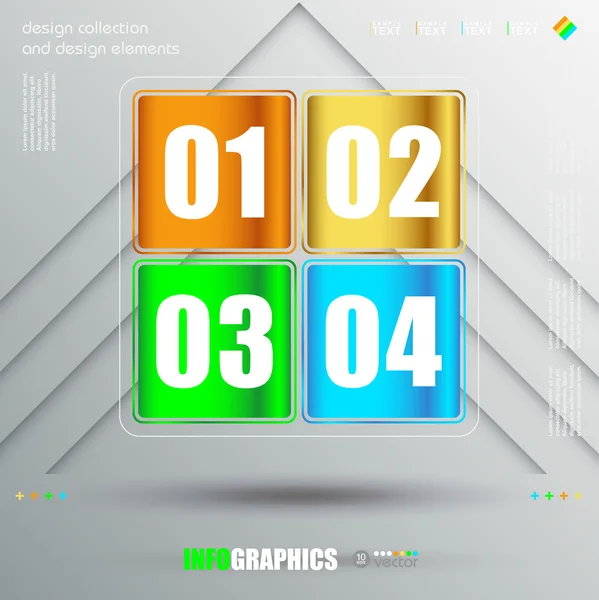Infografik-Vorlage für Business-Design — Stockvektor