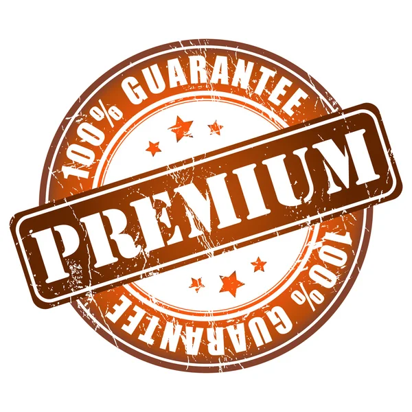 Premium guarantee stamp. — Stock Vector