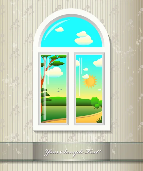Fond de fenêtre — Image vectorielle