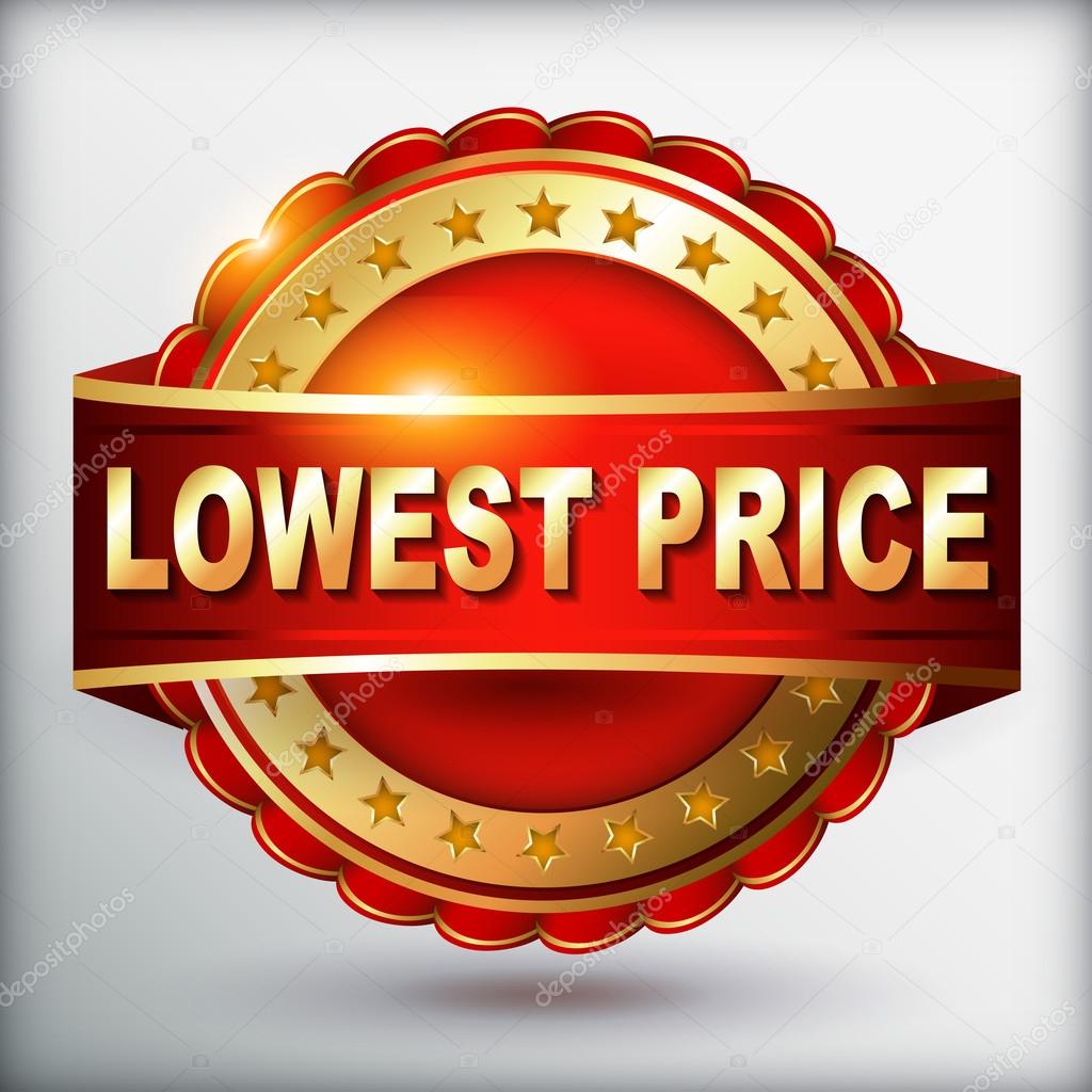 Lowest price guarantee golden label