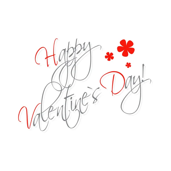 Happy Valentine 's Day hand lettering card or background — стоковый вектор