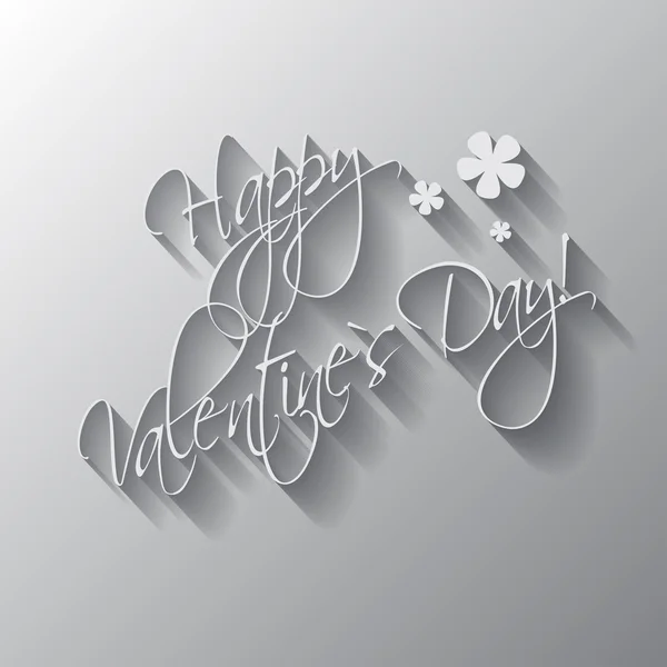 Happy valentine's day hand belettering-kaart of achtergrond — Stockvector