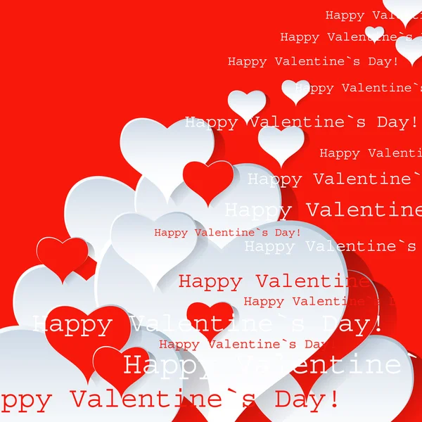 День Святого Валентина фон или открытка . — стоковый вектор
