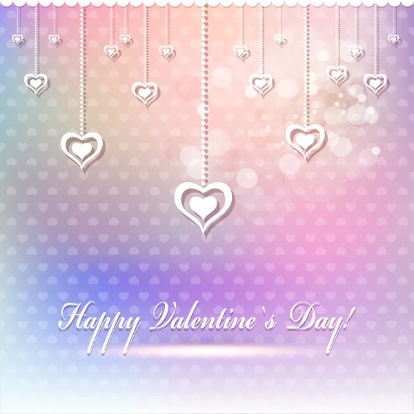 Gelukkige Valentijnskaart of achtergrond. — Stockvector