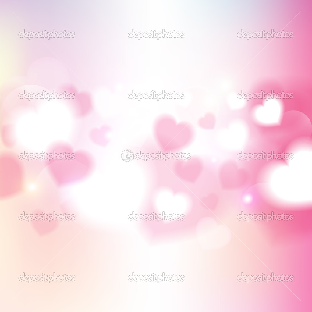 Hearts Valentines Day background or card.