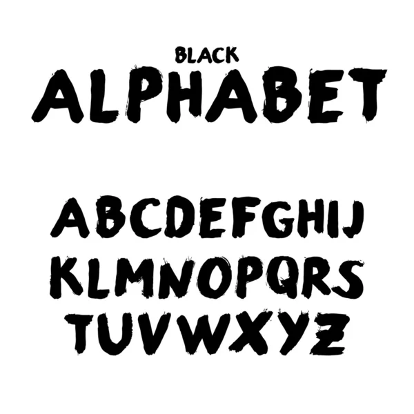 Handgeschriebenes Aquarell-Alphabet. — Stockvektor